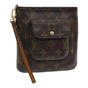 Pre-owned Canvas pouches Louis Vuitton Vintage , Brown , Dames