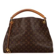 Pre-owned Canvas handbags Louis Vuitton Vintage , Brown , Dames