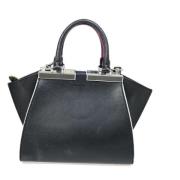 Pre-owned Leather handbags Fendi Vintage , Black , Dames