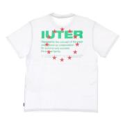 Witte Korte Mouw Crew Neck Tee Iuter , White , Heren