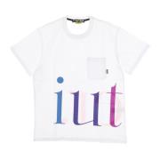 Witte Crewneck Zak T-shirt Iuter , White , Heren