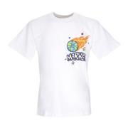 Witte Heren Tee met Print Market , White , Heren