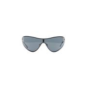 Metalen Frame Zonnebril in Zwart Acne Studios , Black , Unisex