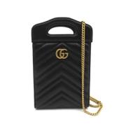 Pre-owned Leather gucci-bags Gucci Vintage , Black , Dames