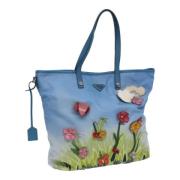 Pre-owned Fabric totes Prada Vintage , Blue , Dames