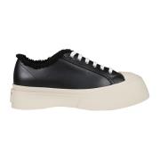 Shearling Lace-Up Sneakers Marni , Black , Dames