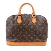 Pre-owned Leather handbags Louis Vuitton Vintage , Brown , Dames