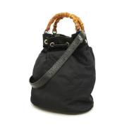 Pre-owned Nylon gucci-bags Gucci Vintage , Black , Dames