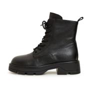 Casual Veterschoenen Enkellaarsjes - Zwart Cesare Gaspari , Black , Da...