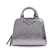 Metallic Finish Zilveren Tassen met 4G Motief Givenchy , Gray , Dames