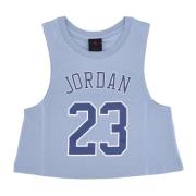 Heritage Tank Top Blauw/Wit Jordan , Blue , Dames