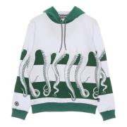 Witte Hoodie Lichtgewicht Fullback Octopus , White , Heren