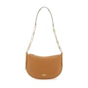 Luxe Leren Schoudertas Michael Kors , Beige , Dames