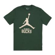 Milwaukee Bucks Basketball Team Tee Jordan , Green , Heren