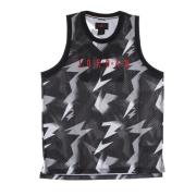 Basketbal Tanktop All Over Print Jordan , Black , Heren