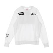 Witte Crewneck Sweatshirt voor Mannen Kappa , White , Heren