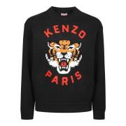 Lucky Tiger Sweater Kenzo , Black , Heren