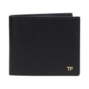 Grain Leather T Line Bifold Wallet Tom Ford , Black , Heren