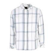 Geruite Lange Mouw Flanellen Shirt Wit Vans , White , Dames