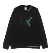 Zwarte Lichtgewicht Crewneck Sweatshirt Puma , Black , Heren