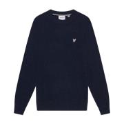 Cashmere Blend Crew Neck Jumper Lyle & Scott , Blue , Heren