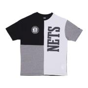 Brooklyn Nets Logo T-shirt Zwart/Grijs New Era , Multicolor , Heren