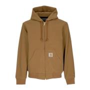 Canvas Actieve Jas met Fleece Carhartt Wip , Brown , Heren