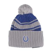 Indianapolis Colts Pom Pom Beanie Hat New Era , Gray , Heren