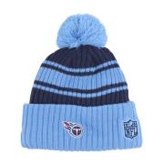 Tennessee Titans Pom Pom Beanie Hat New Era , Blue , Heren