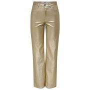 Metalen Gecoate Gouden Broek Only , Yellow , Dames