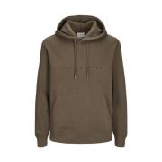 Essentials Sweat Hoodie in Groen Jack & Jones , Green , Heren