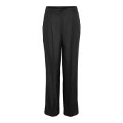 Zwarte Hoge Taille Broek Freewear Noisy May , Black , Dames