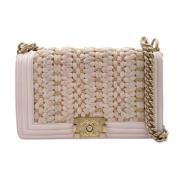 Pre-owned Leather chanel-bags Chanel Vintage , Beige , Dames