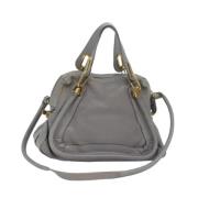 Pre-owned Leather handbags Chloé Pre-owned , Gray , Dames