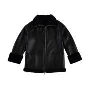 Eiko Lambskin Shearling Jacket Just Things we Like , Black , Dames