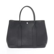 Pre-owned Leather handbags Hermès Vintage , Black , Dames