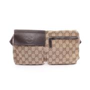 Pre-owned Leather gucci-bags Gucci Vintage , Beige , Dames