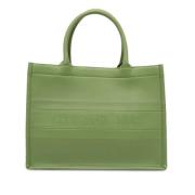 Pre-owned Leather totes Dior Vintage , Green , Dames