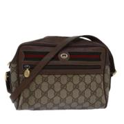 Pre-owned Canvas gucci-bags Gucci Vintage , Beige , Dames