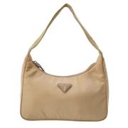 Pre-owned Fabric prada-bags Prada Vintage , Beige , Dames