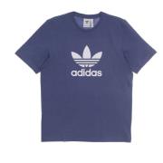 Klassieke Trefoil T-shirt Blauw/Wit Adidas , Blue , Heren