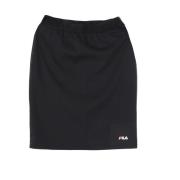 Schaak Knielengte Zwarte Rok Fila , Black , Dames