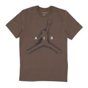 Grafische Tee met Jumpman Air Logo Jordan , Brown , Heren