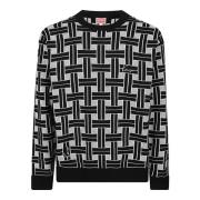 Stijlvolle Weave Sweater Kenzo , Black , Heren