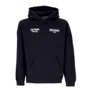 Zwarte hoodie met kangoeroezak Iuter , Black , Heren