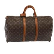 Pre-owned Canvas travel-bags Louis Vuitton Vintage , Brown , Dames