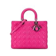 Pre-owned Leather dior-bags Dior Vintage , Pink , Dames