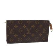 Pre-owned Canvas pouches Louis Vuitton Vintage , Brown , Dames