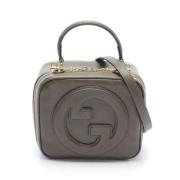 Pre-owned Leather gucci-bags Gucci Vintage , Brown , Dames