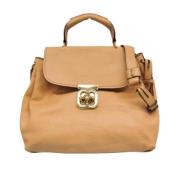 Pre-owned Leather handbags Chloé Pre-owned , Beige , Dames